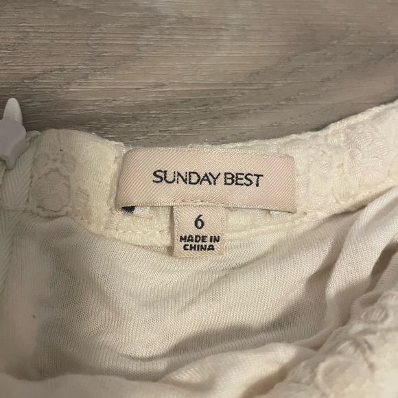 SUNDAY BEST, eyelet skirt Size6 - Picture 7 of 8